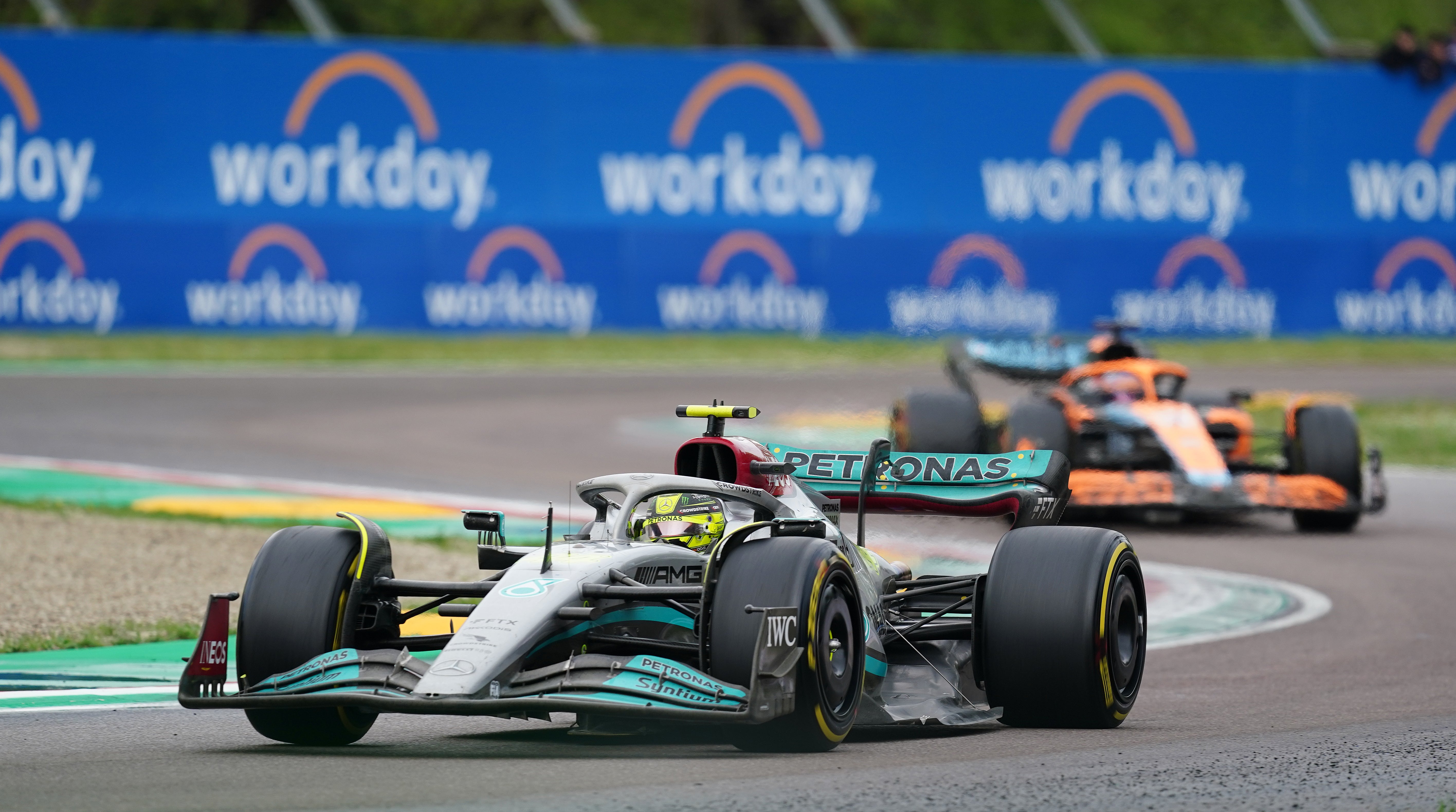 Lewis Hamilton finished 13th at the Emilia Romagna Grand Prix (David Davies/PA)