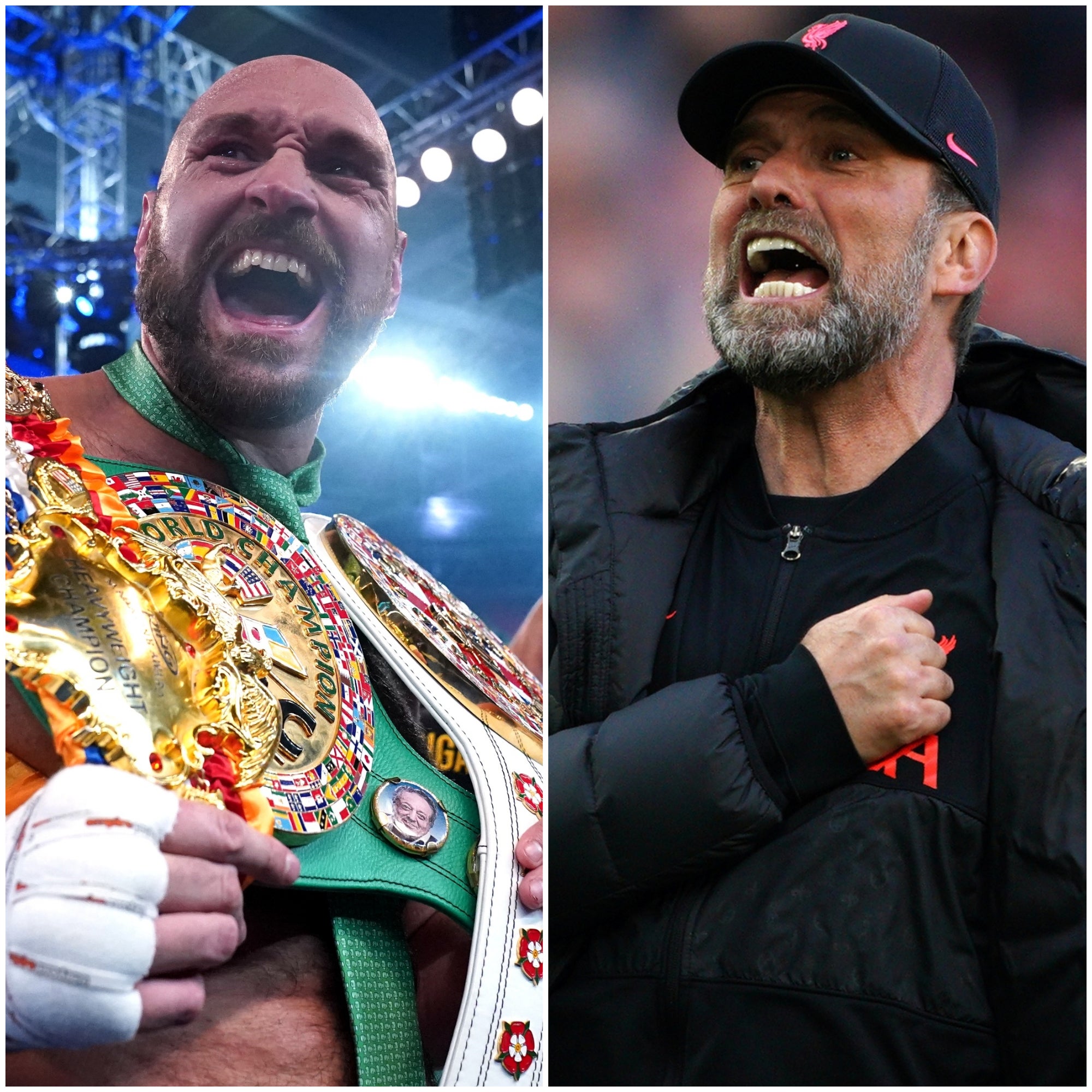 Tyson Fury and Jurgen Klopp celebrated important wins (PA)