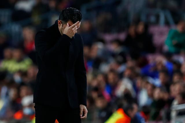 Barcelona’s defeat leaves rivals Real Madrid on the brink of another LaLiga title (Joan Monfort/AP)