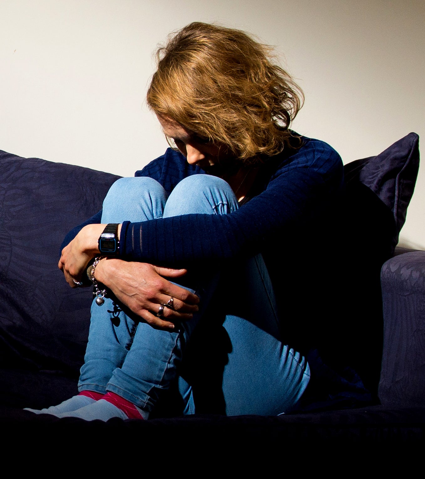 PICTURE POSED BY MODEL A woman showing signs of depression (Dominic Lipinski/PA)