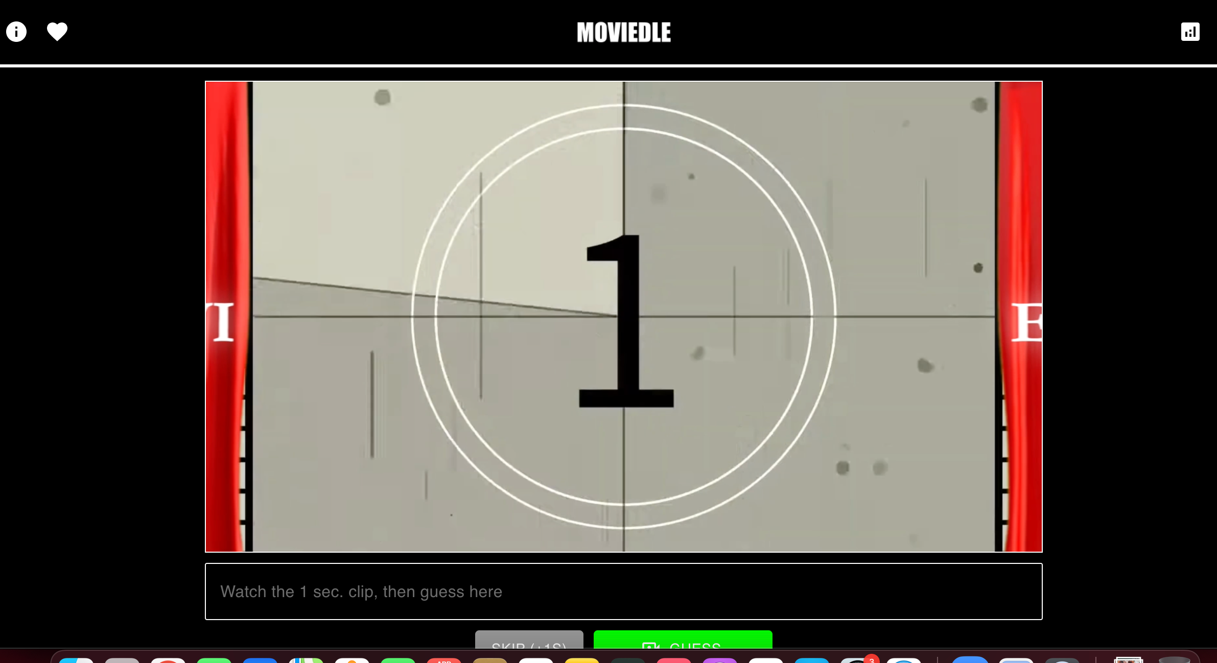 Moviedle compresses the entirety of a film into a split second