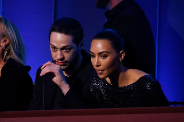 <p>Pete Davidson and Kim Kardashian attend the 23rd Annual Mark Twain Prize For American Humor at The Kennedy Center</p>
