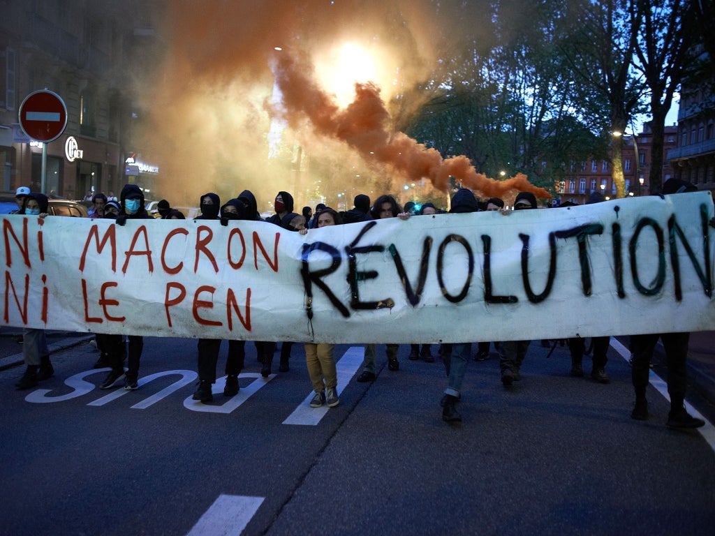 Protests erupt in France after Macron’s election win