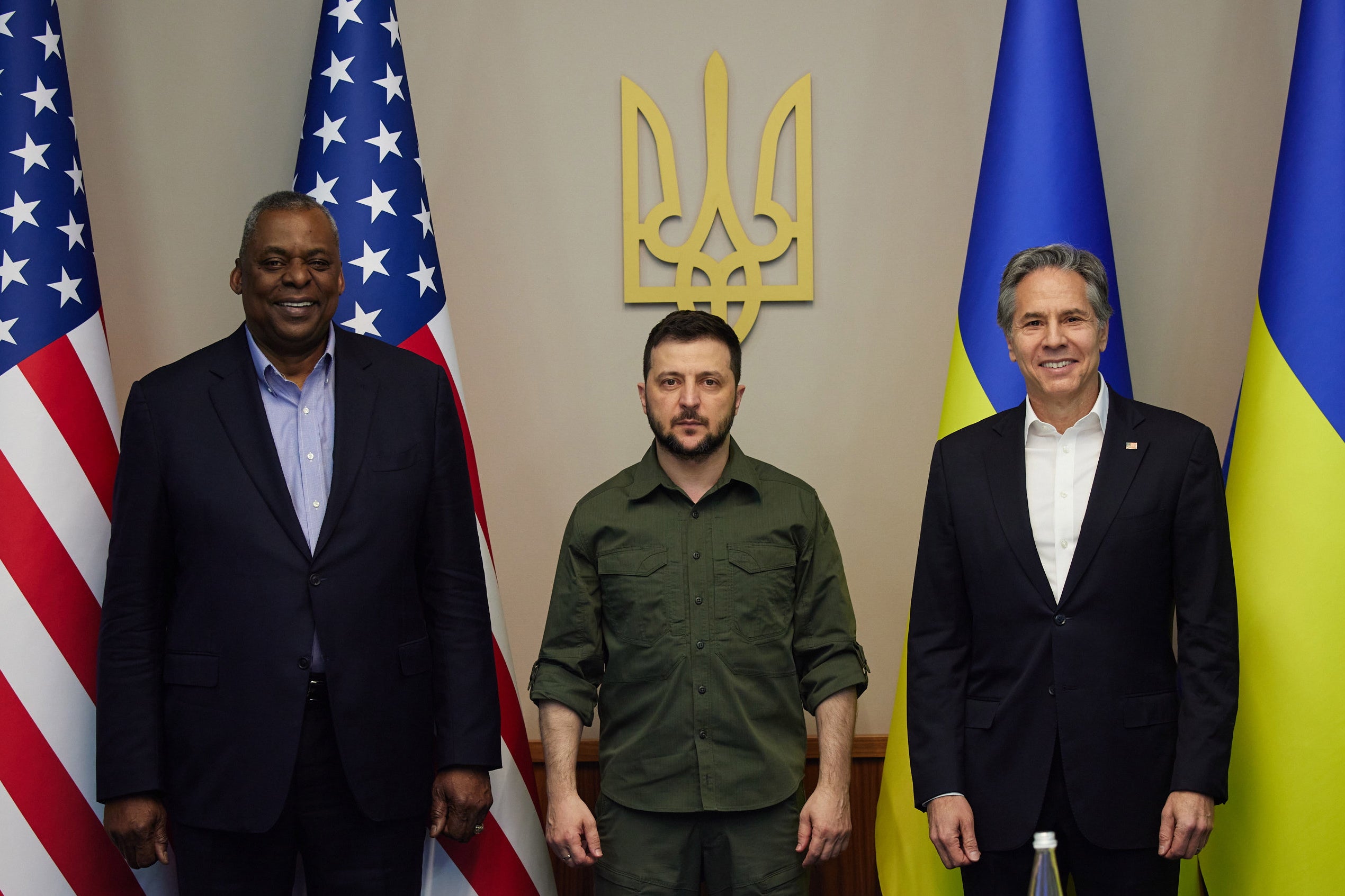 Zelensky met with US secretary of defence Lloyd Austin and US secretary of state Antony Blinken on Sunday