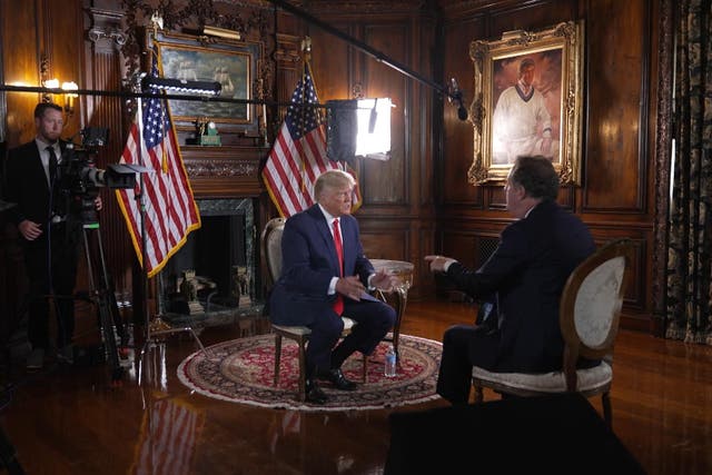 Donald Trump es el primer invitado en el nuevo programa de Piers Morgan (TalkTV/ Piers Morgan Uncensored)