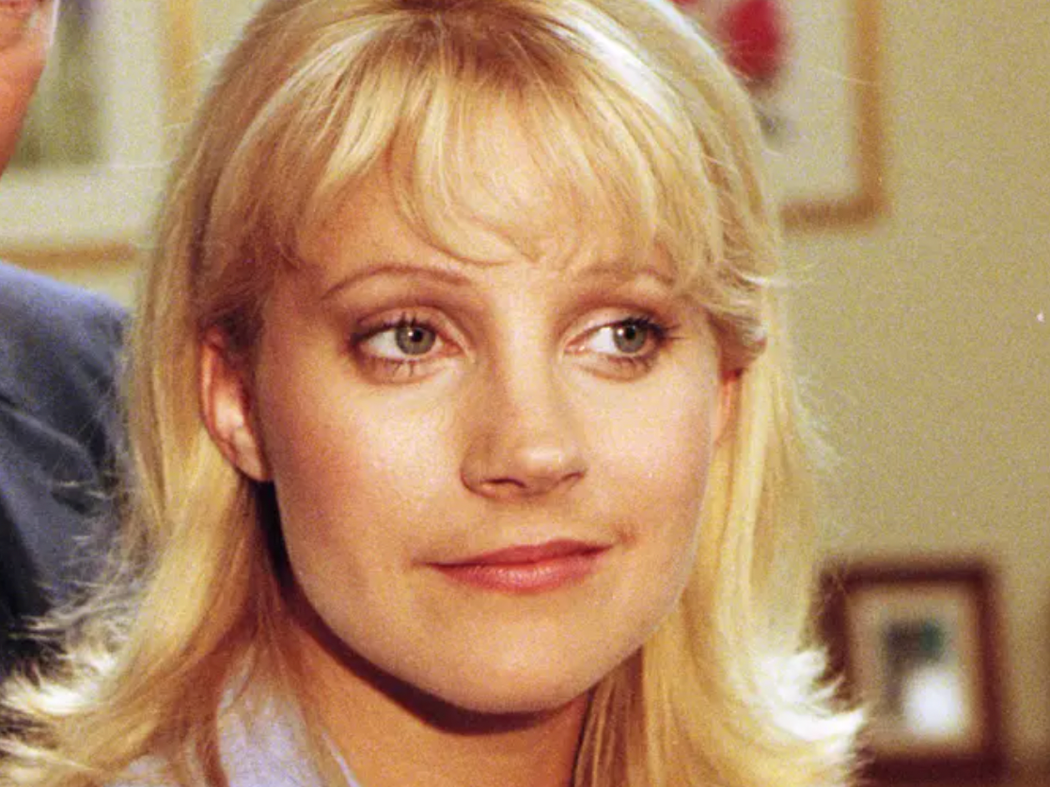 Burrows as Kathy Glover in ‘Emmerdale’ in 1997