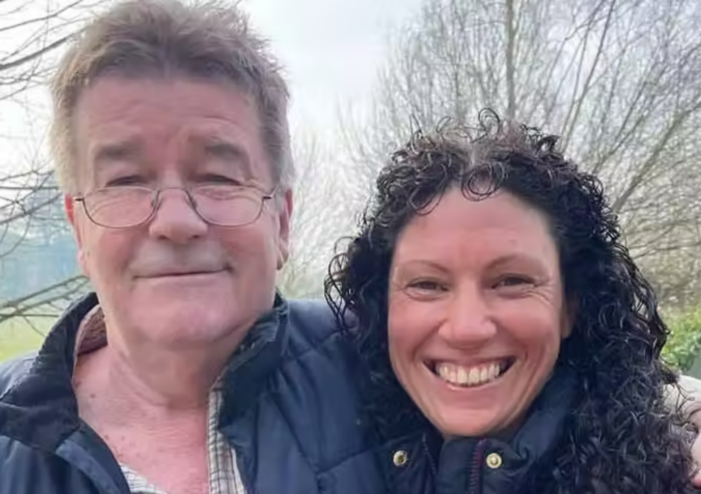 Warwickshire architect Steve Taylor and Pip Blair, the firefighter who saved his life