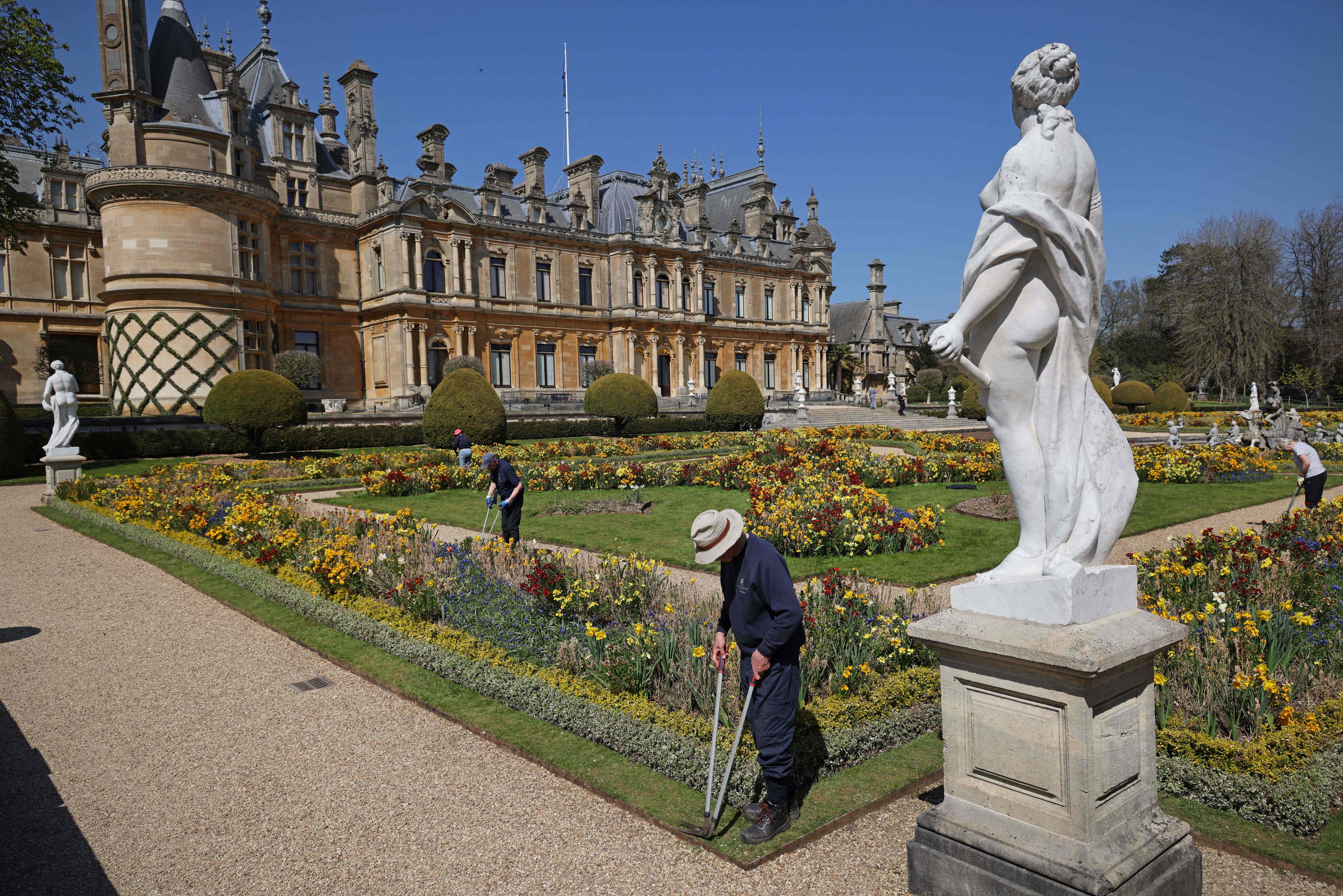 Waddesdon Manor is an extravagant French-style chateau built by the Rothschild family