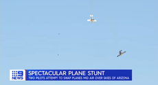 Pilots’ attempt at first midair ‘plane swap’ ends in disastrous crash