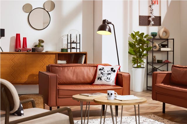 <p>The range features Mickey printed rugs and other furnishings.  </p>
