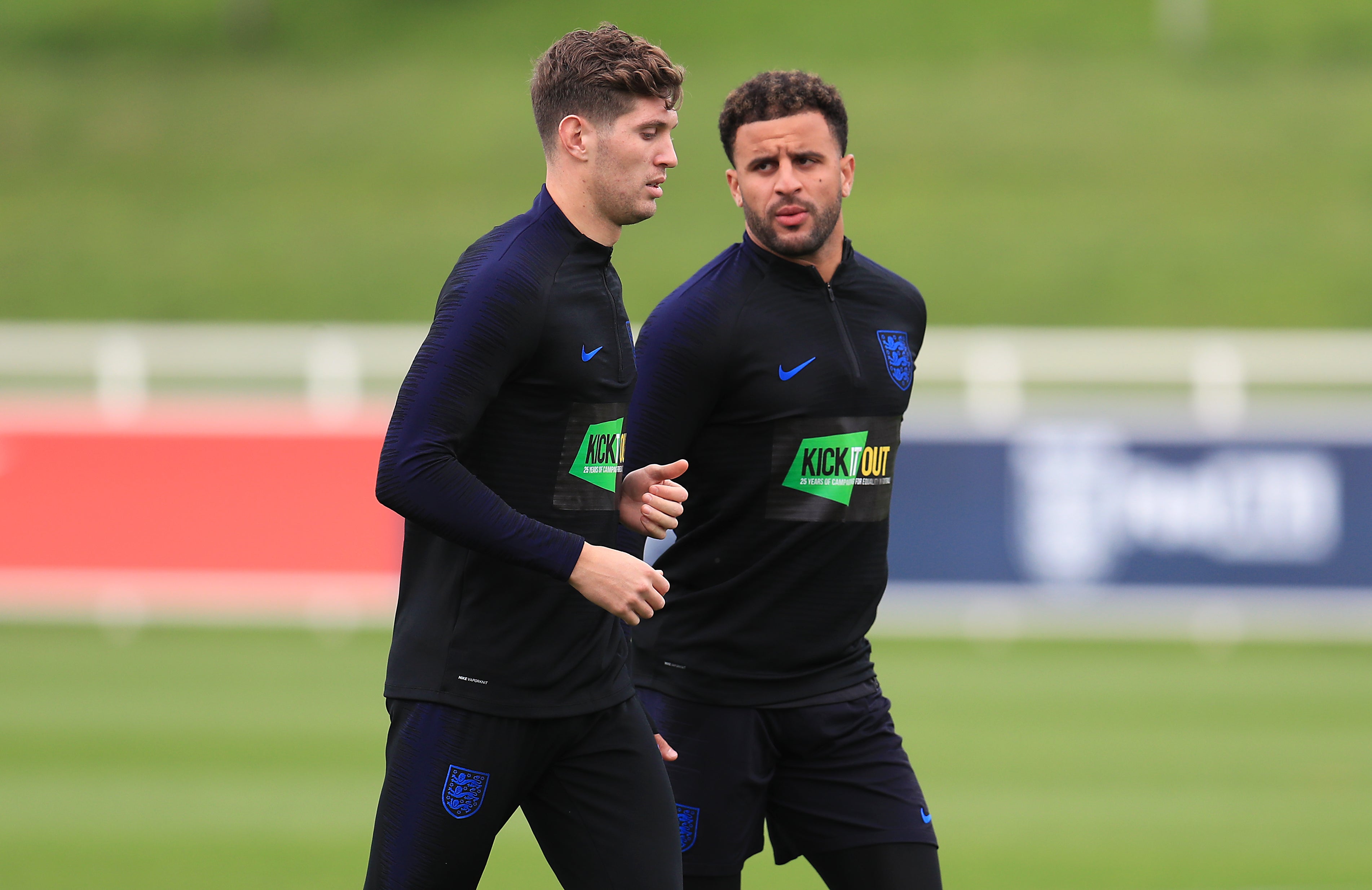 John Stones and Kyle Walker are carrying knocks (Mike Egerton/PA)