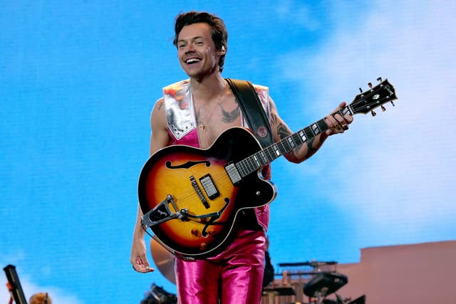 <p>Harry Styles wowed the Coachella audience in  California  </p>