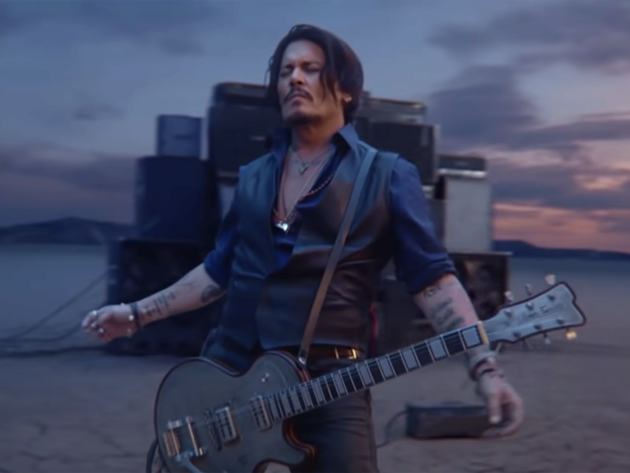 johnny depp advert aftershave