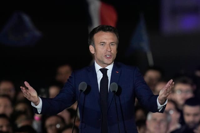 Emmanuel Macron’s re-election presents an opportunity to reset Franco-British relations but this is unlikely to be high on the French president’s agenda, experts have said (Christophe Ena/AP)