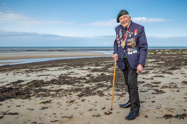 The family of D-Day veteran Harry Billinge have urged the public wishing to pay their respects to him to become guardians of the British Normandy Memorial (PA)