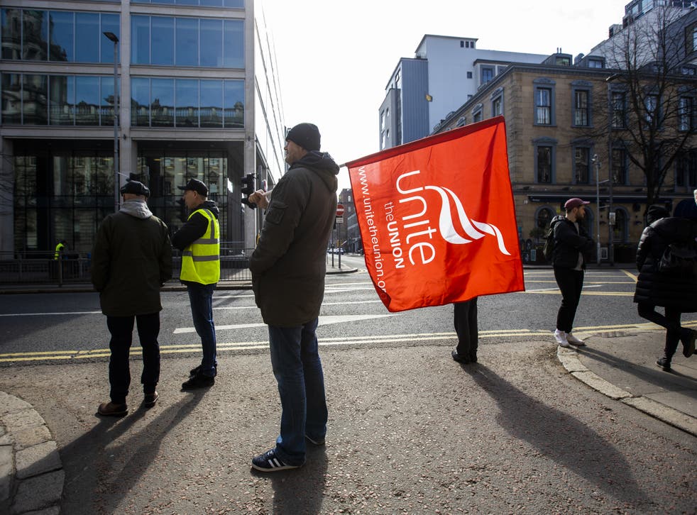 Strike action by Unite trade union has disrupted council services across Northern Ireland (Liam McBurney/PA)