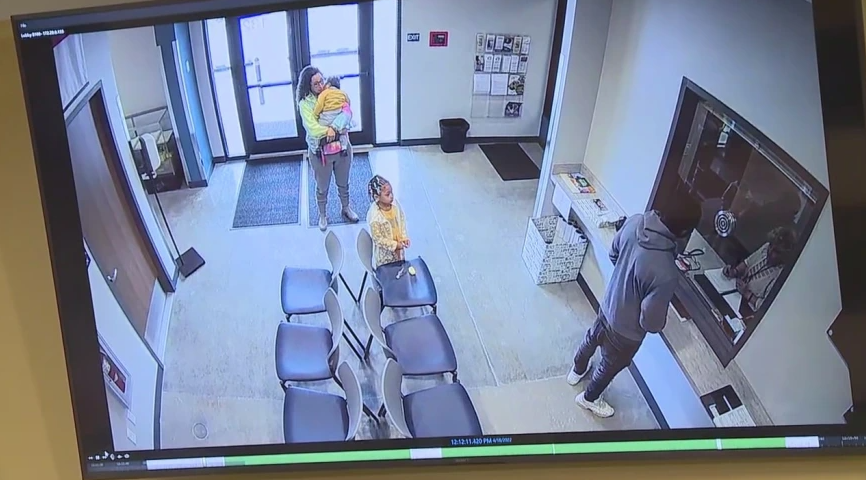 Security footage of the family at the sheriff’s office, captured just hours before the fatal murder-suicide.