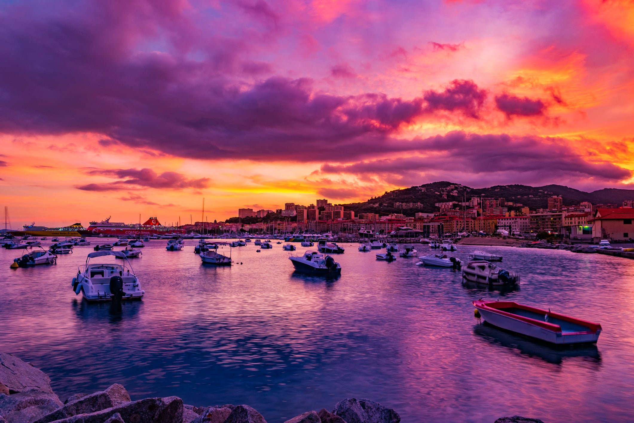 Sunset in Corsica