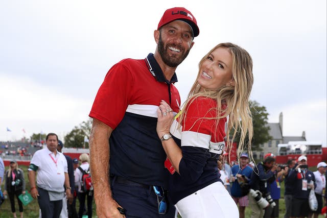 <p>Paulina Gretzky and Dustin Johnson get married </p>