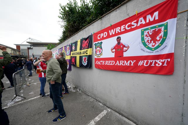 Wrexham could be involved in the National League play-off final on June 5, the same day as Wales attempt to reach the 2022 World Cup (David Davies/PA)