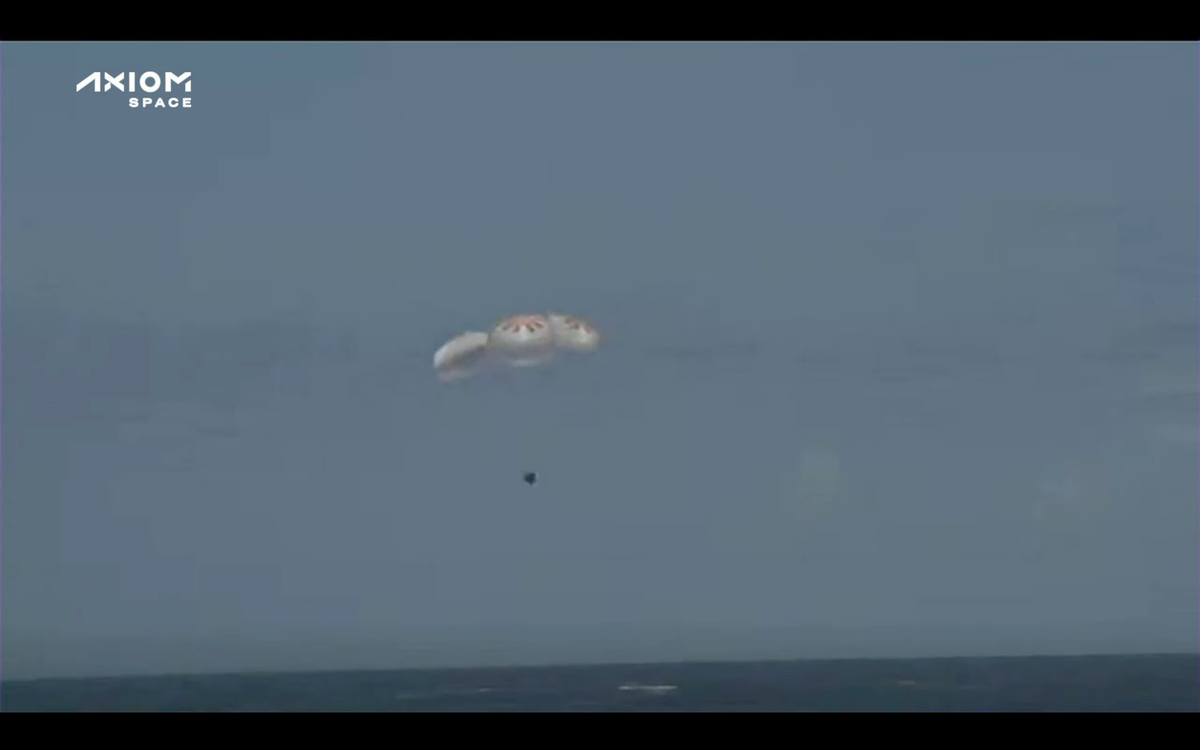 Axiom-1: First all-private mission to the ISS returns safely to Earth