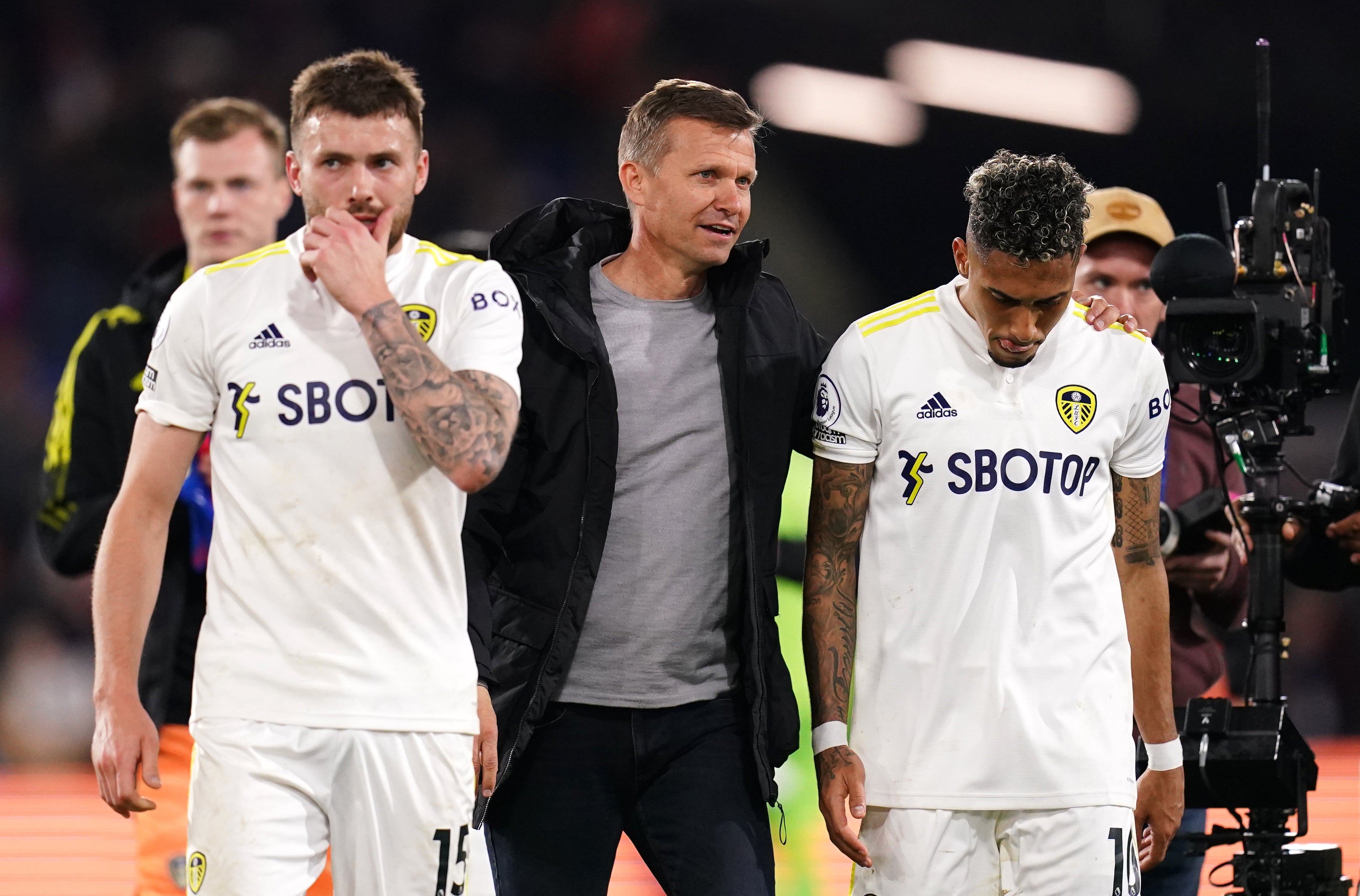 Jesse Marsch was pleased with the point his Leeds players earned at Crystal Palace (John Walton/PA)