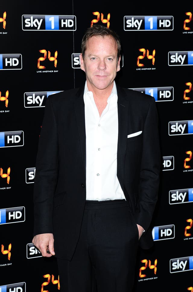 <p>Kiefer Sutherland attending the 24: Live Another Day UK Premiere in London in 2022</p>