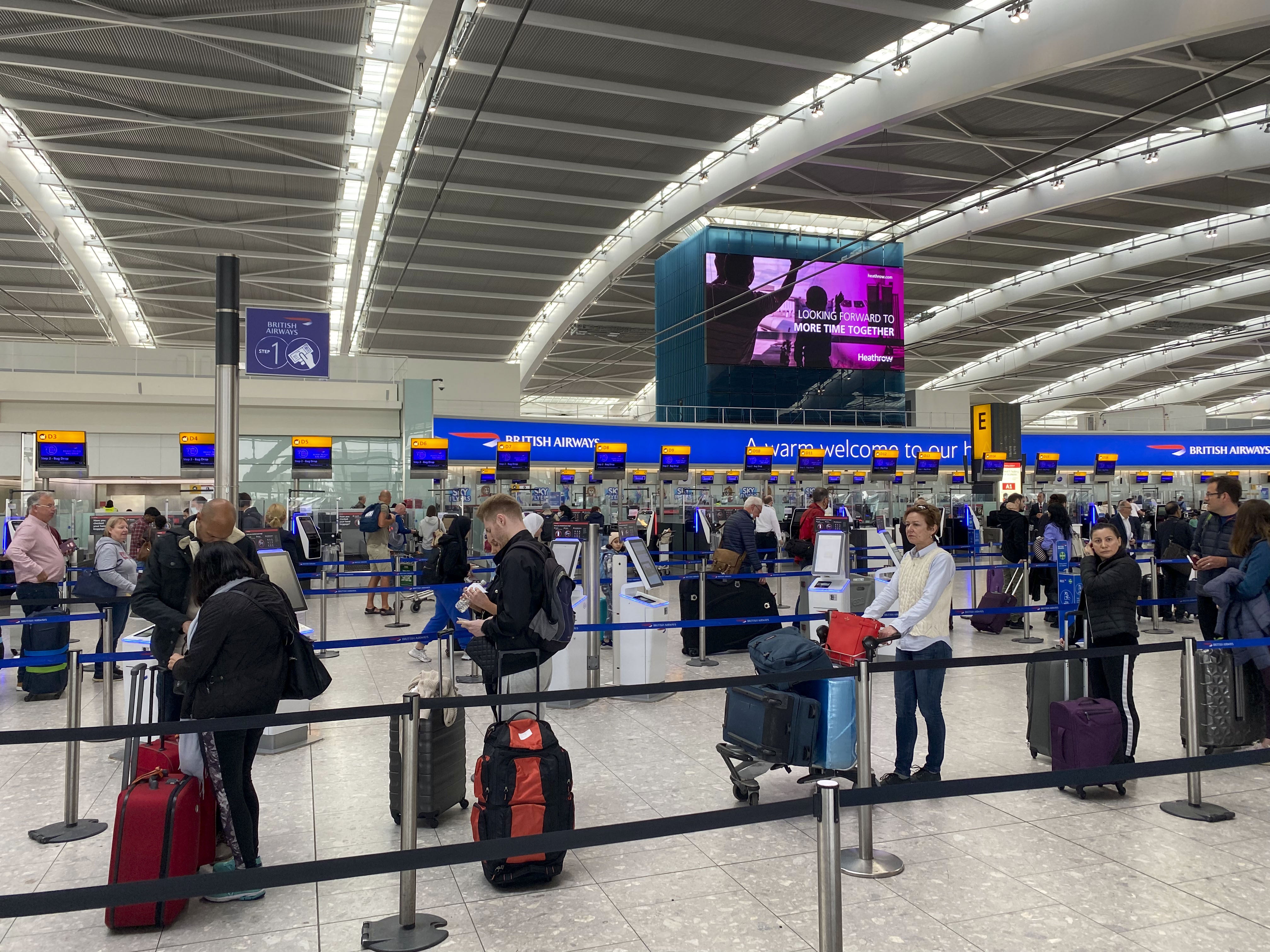 Heathrow Airport has announced it will remain loss-making in 2022 (Steve Parsons/PA)