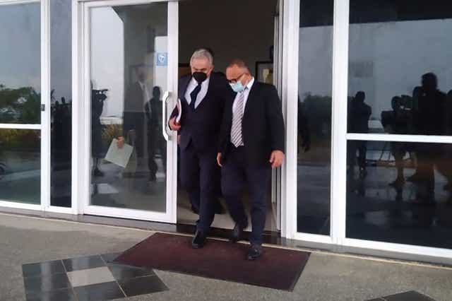 <p>US National Security Council’s Indo-Pacific coordinator Kurt Campbell leaves after a meeting with the Solomon Islands opposition leader Mathew Wale in Honiara on 22 April</p>