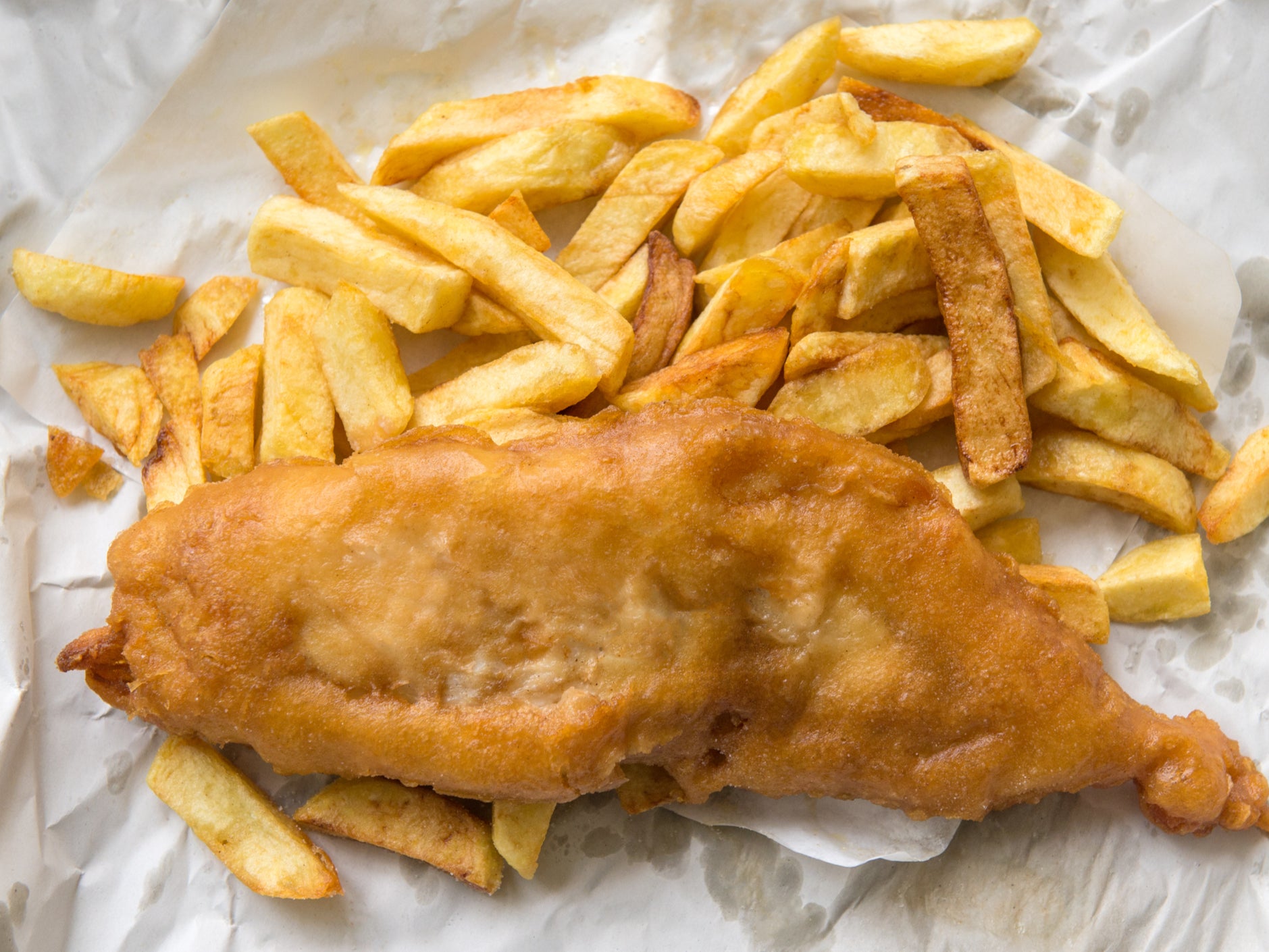You could get six portions of fish and chips for £15 back in 2008, compared to around one and a half now