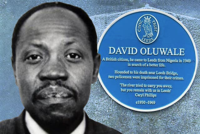 <p>A blue plaque installed to commemorate David Oluwale was torn down hours later </p>