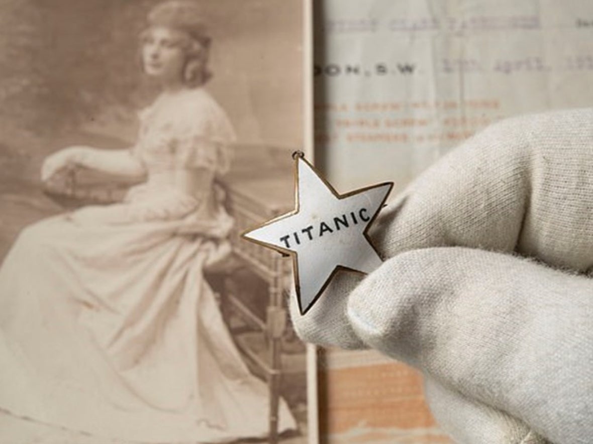 Real-life Titanic love story memento sells for £68,000 at auction The Independent