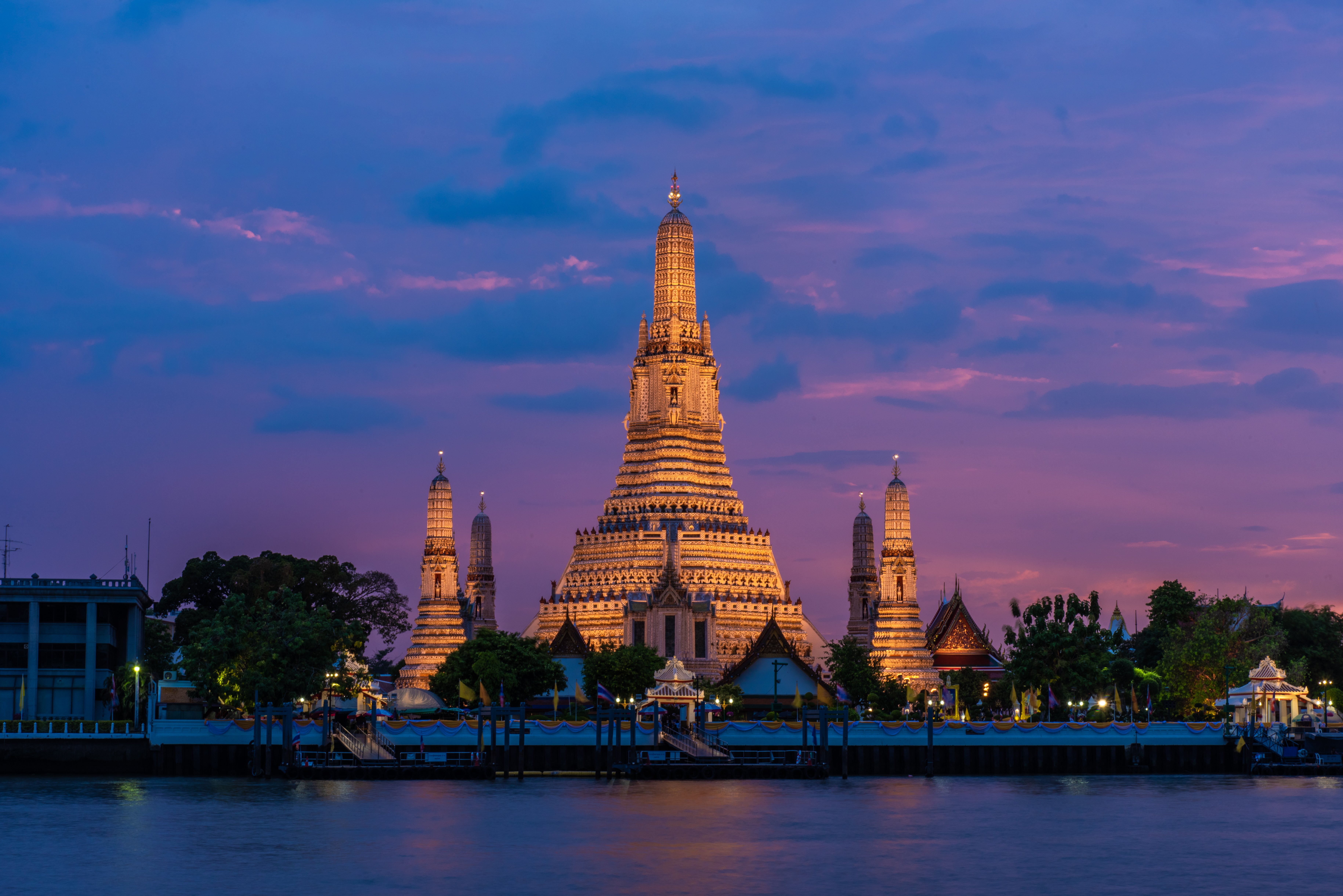 Dazzling sight: Wat Arun, a temple along the Chao Phraya, Bangkok