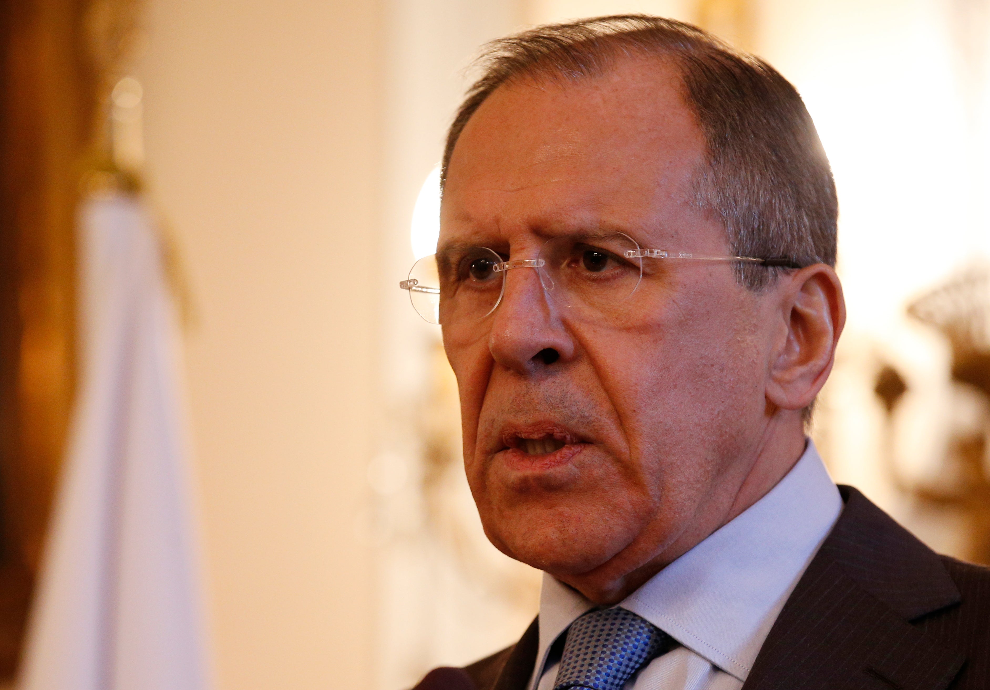 Russian Foreign Minister Sergei Lavrov has warned that weapons supplied by Western countries ‘will be a legitimate target’ (Jonathan Brady/PA)