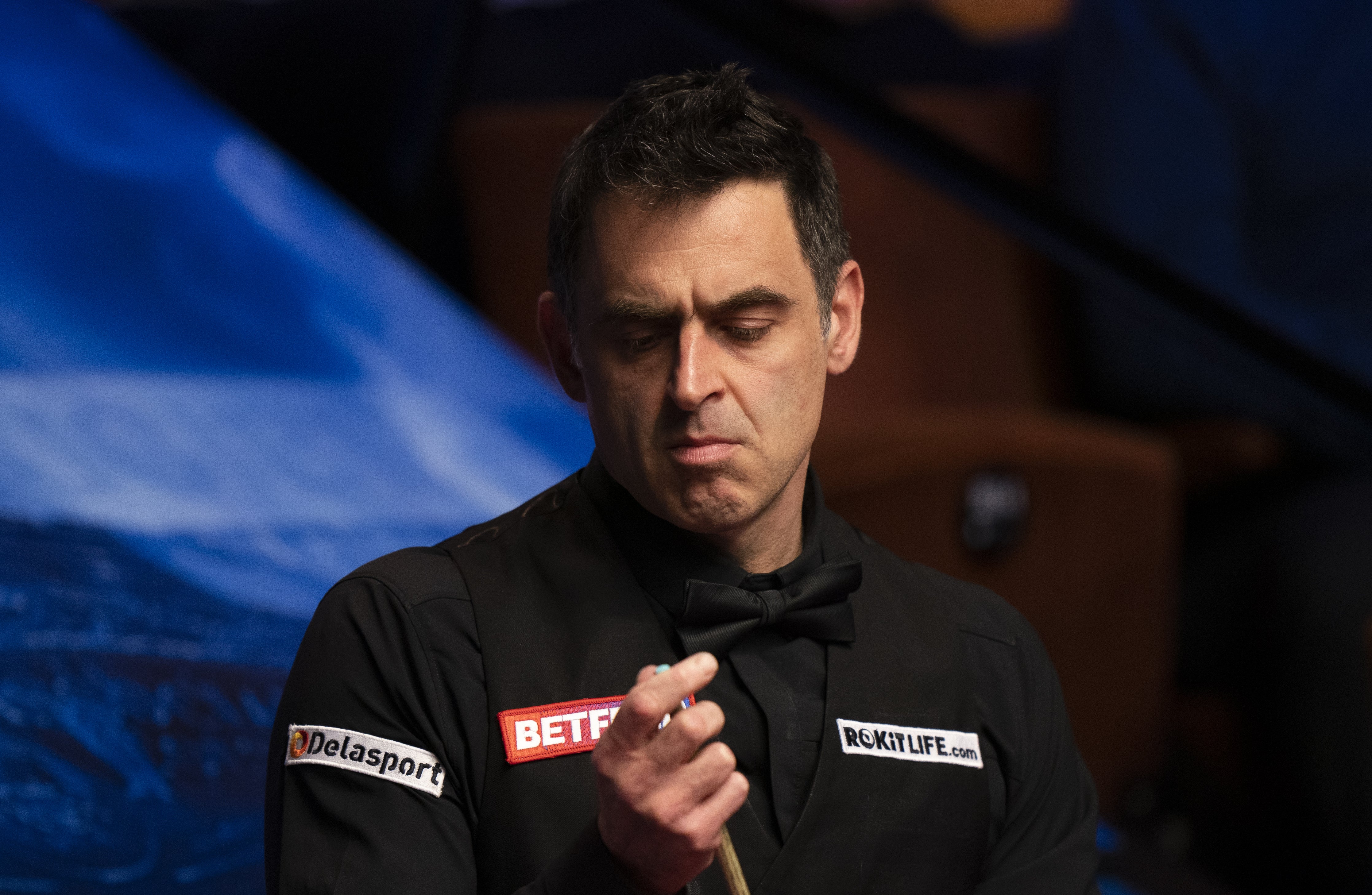 Ronnie O’Sullivan appeared troubled by his cue tip at stages during his quarter-final (Tim Goode/PA)