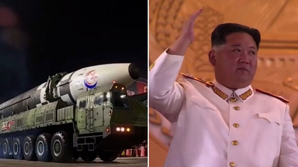 North Korea parades biggest missiles in front of Kim Jong Un at Pyongyang parade