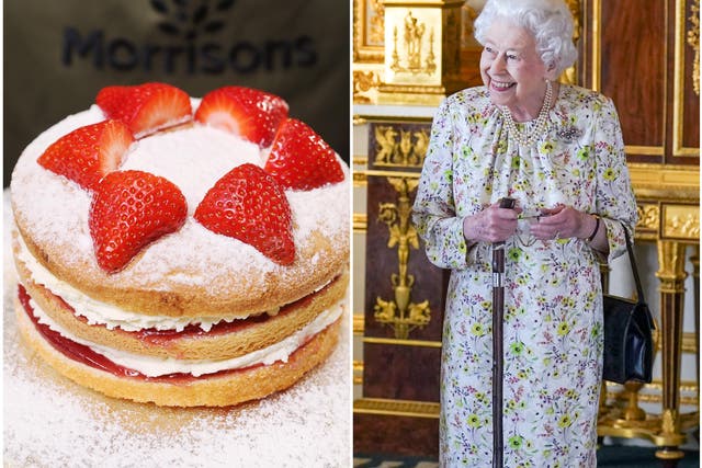 <p>Morrisons has renamed the sponge to Elizabeth Sponge cake</p>