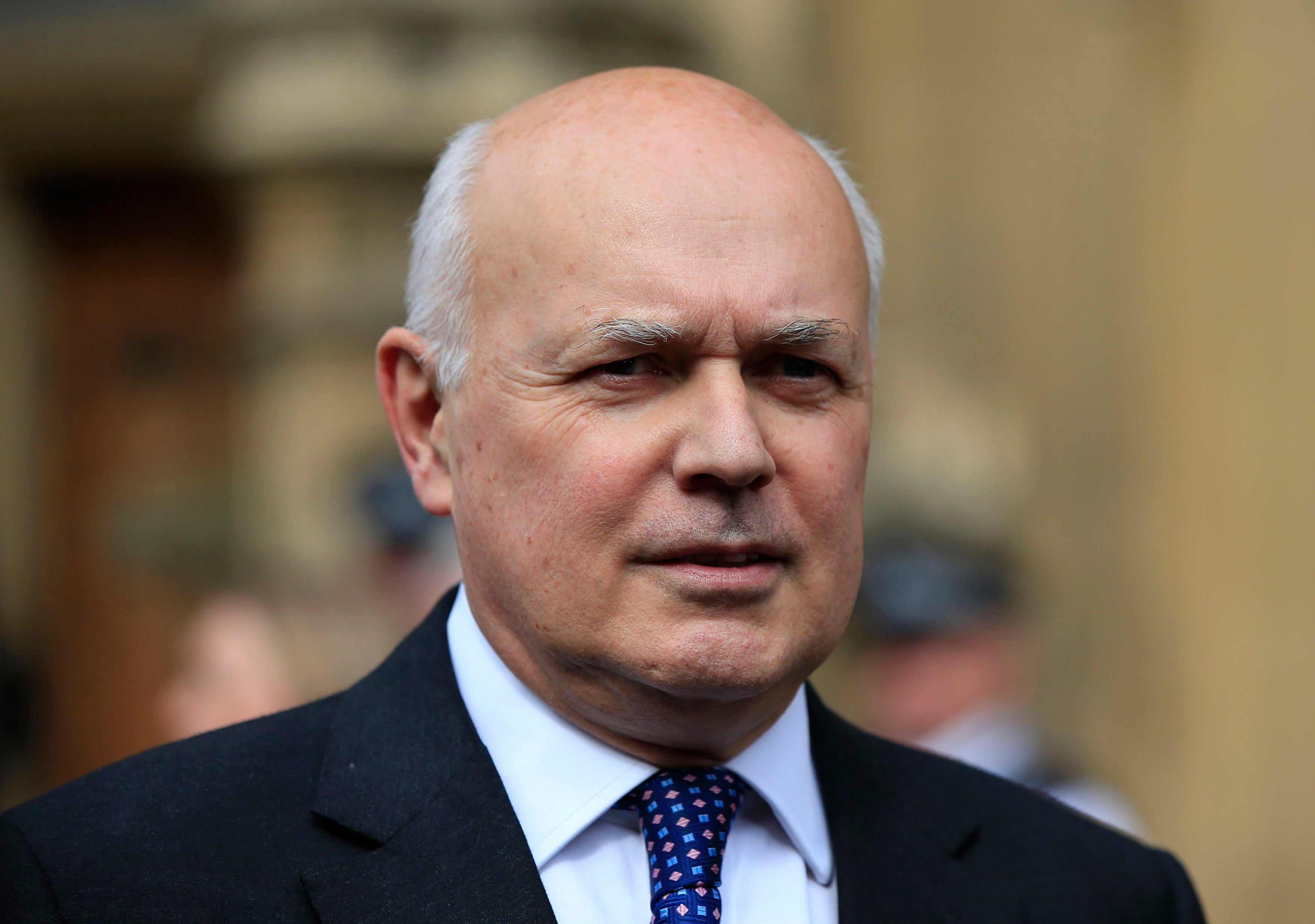 Elliot Bovill allegedly assaulted Iain Duncan Smith (pictured) at the Tory conference in Manchester