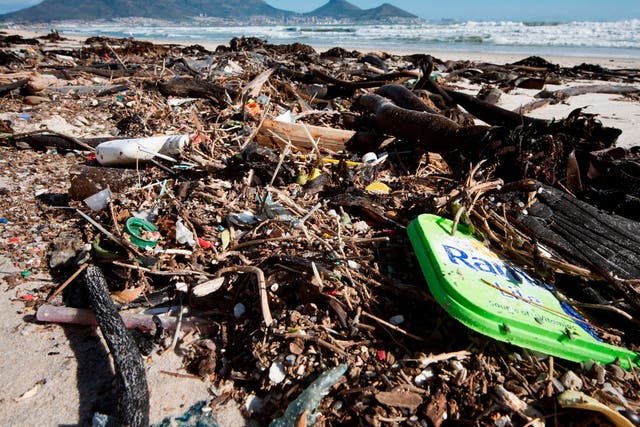 <p>Plastic Oceans dice que los humanos producen al menos 380 millones de toneladas de plástico cada año</p>