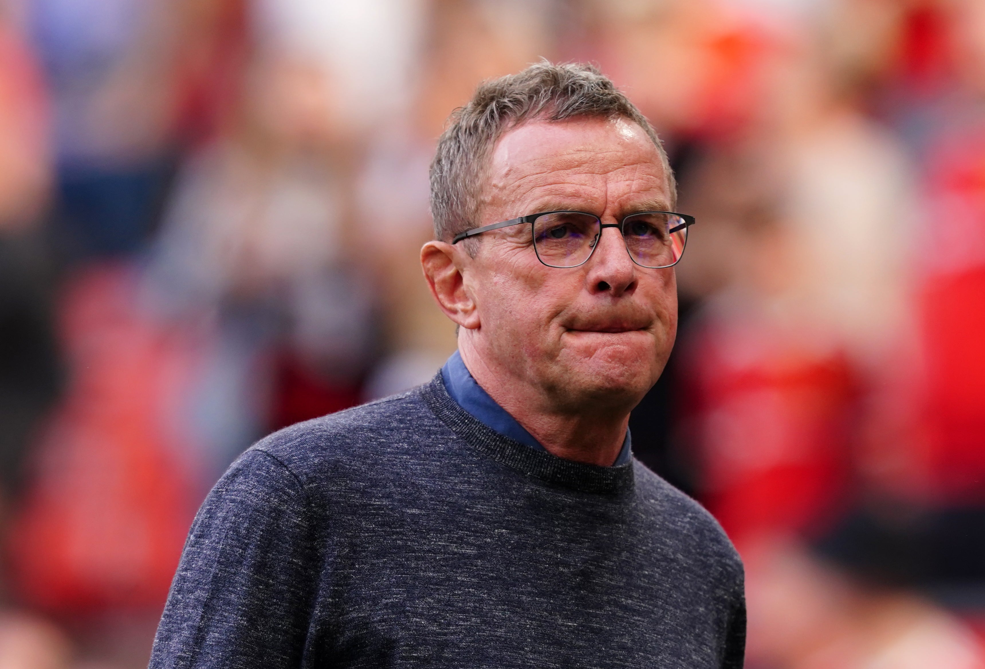 Ralf Rangnick knows Manchester United’s Champions League destiny is out of their hands (Martin Rickett/PA)