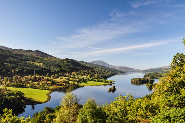 <p>Loch Tummel in Perthshire. Some Scottish lochs are warming at rapid rates, which could exacerbate toxic algal blooms</p>