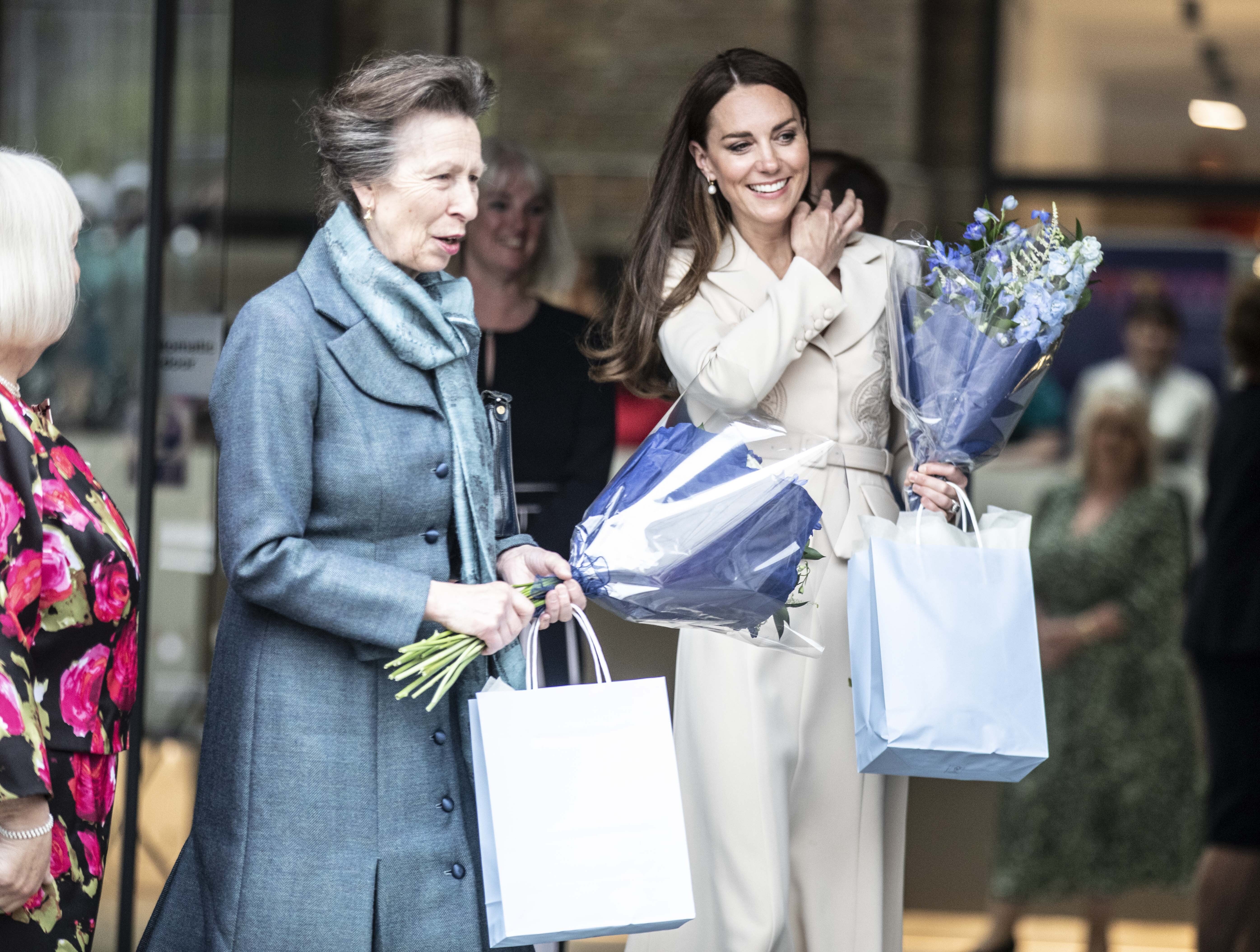 The Princess Royal, patron of the Royal College of Midwives, and The Duchess of Cambridge (Richard Pohle/The Times)
