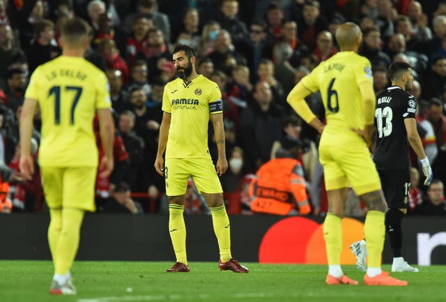 <p>Villarreal were downed 2-0 at Anfield </p>