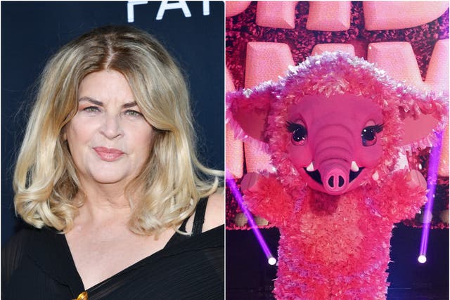 <p>Kirstie Alley as Baby Mammoth Masked Singer</p>