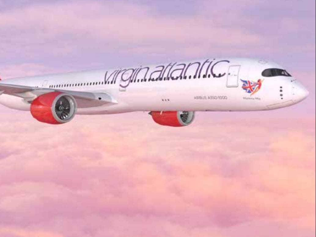 Long haul: Virgin Atlantic’s Airbus A350 will fly an extra 600 miles