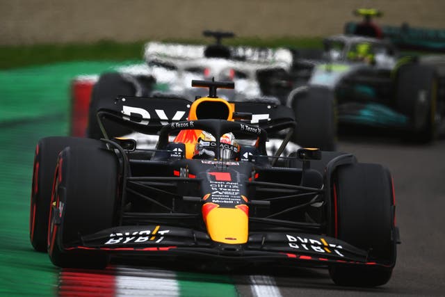 <p>Max Verstappen secured his second race victory of the season at the Emilia Romagna Grand Prix </p>