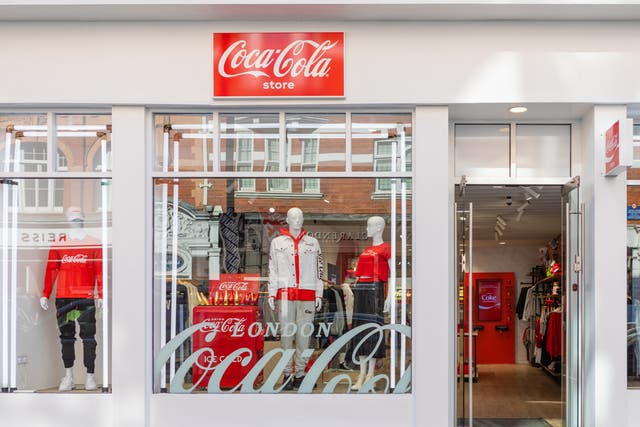 <p>Coca-Cola has opened a new fashion store in London, its first in Europe</p>