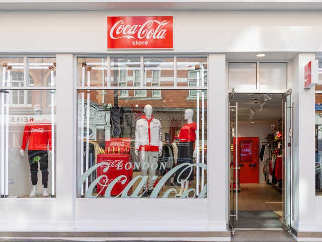 <p>Coca-Cola has opened a new fashion store in London, its first in Europe</p>