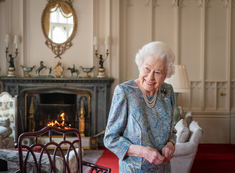The Queen during an audience with president of Switzerland Ignazio Cassis at Windsor Castle (Dominic Lipinski/PA)