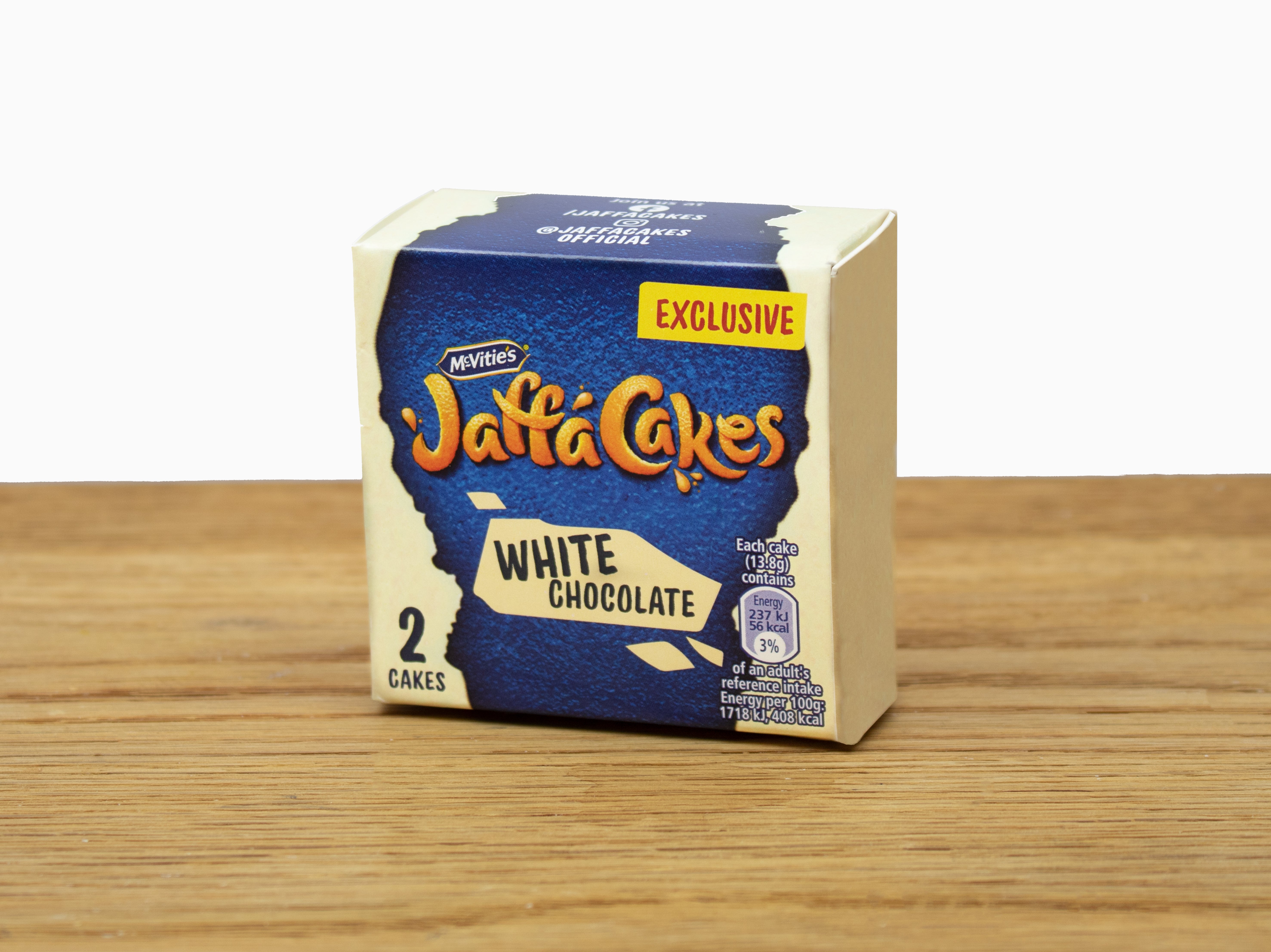 Each pack contains two Jaffa Cakes